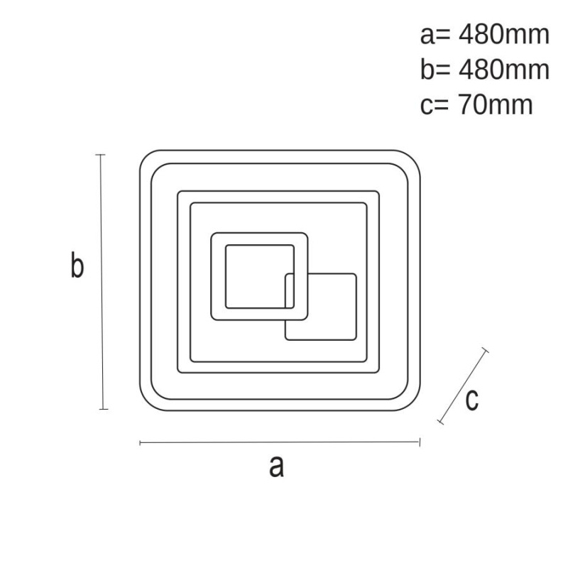 LED stropná lampa + diaľkový ovládač 110W - J1323/B 4