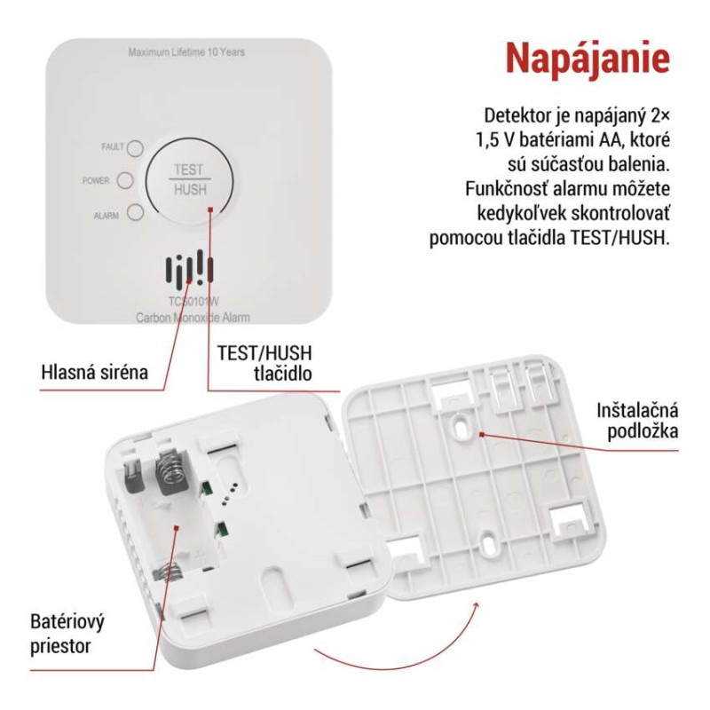 GOSMART CO ALARM TCS0101W 6