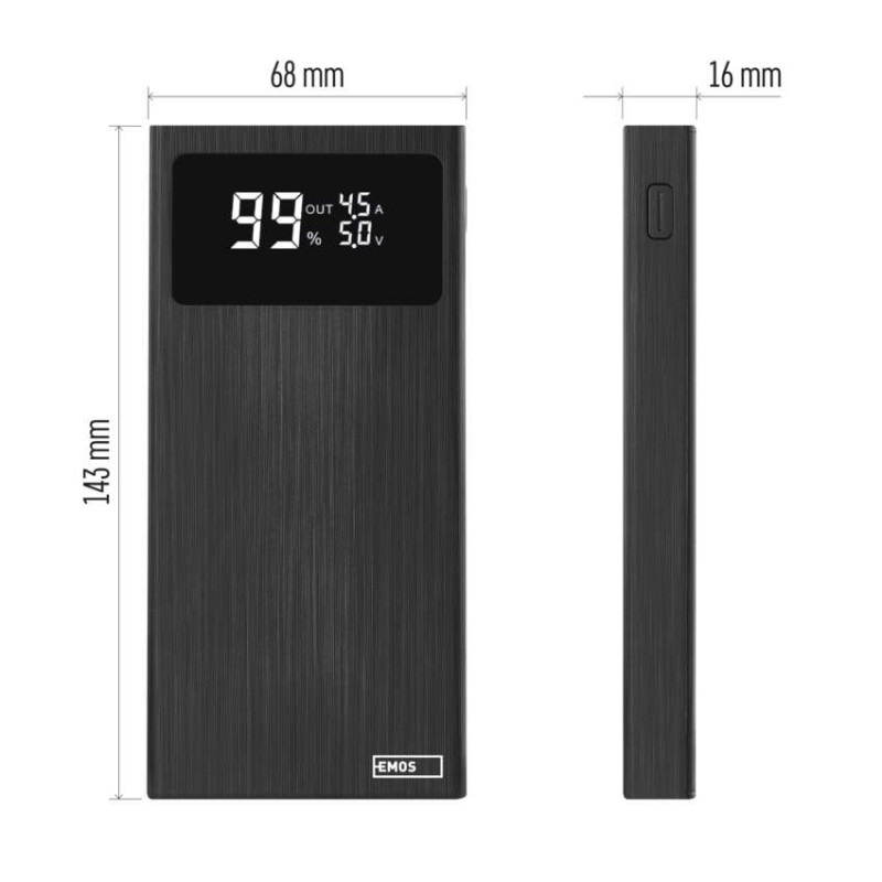 POWERBANK BetaQ 10 10000 Č - EMOS B0531B