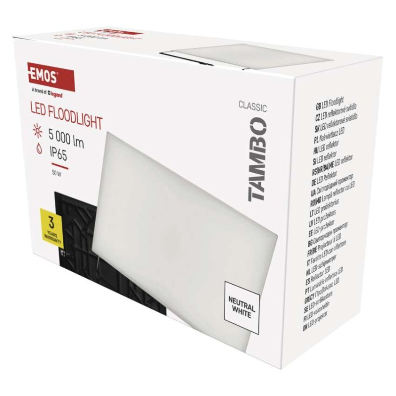 LED REFLEKTOR TAMBO 50W 5000LM IP65