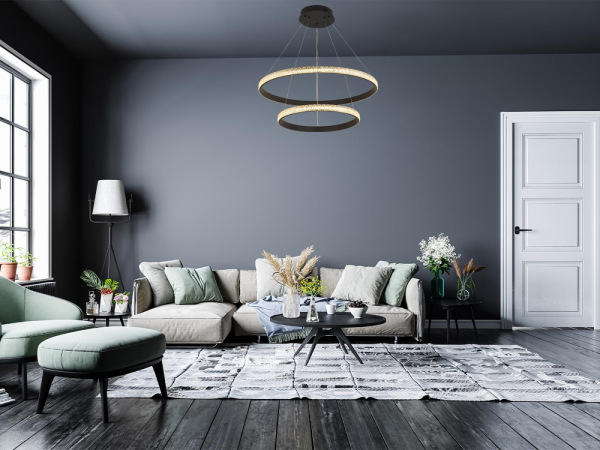 LED závesná lampa na lanku + diaľkový ovládač 65W - J4388/B 8