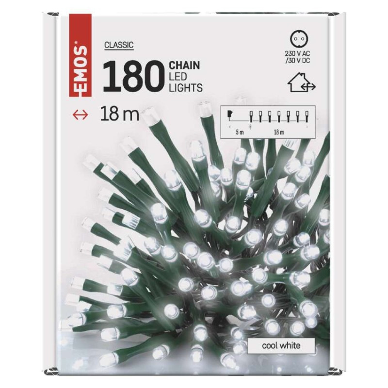 VIANOCE reťaz classic 180LED 18M IP44 D4AC04 10