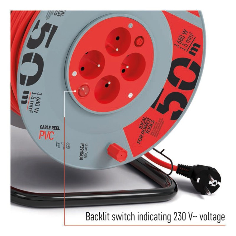 BUBEN 4Z 50M 1,5MM PVC VYPÍNAČ 2