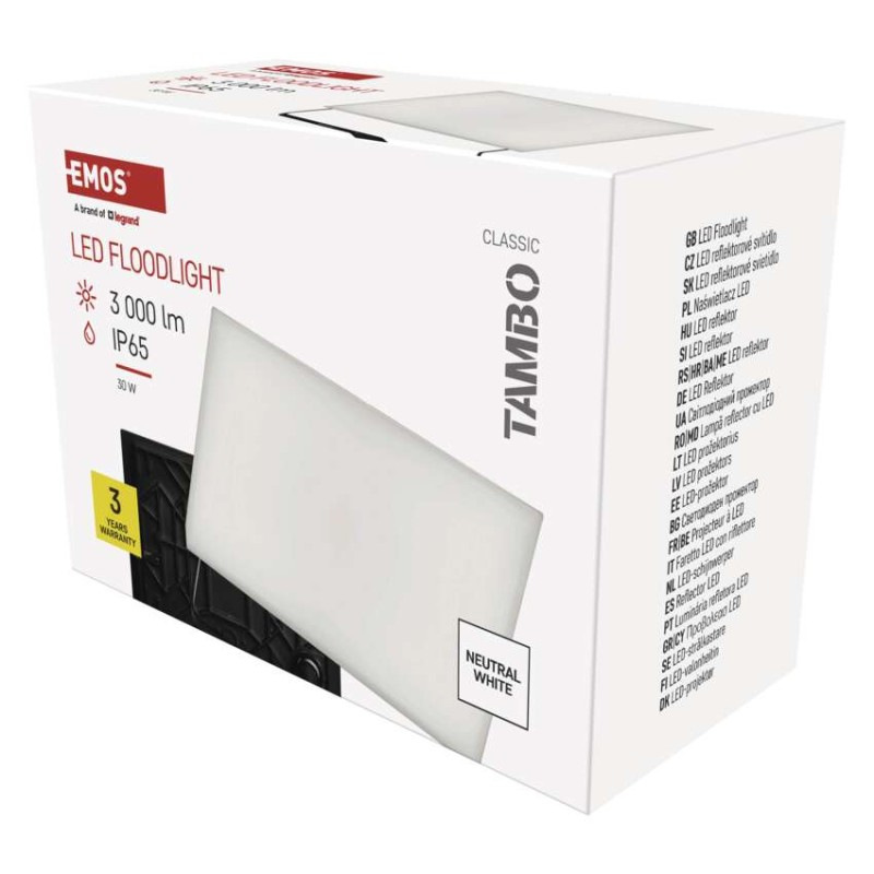 LED REFLEKTOR TAMBO 30W 3000LM IP65
