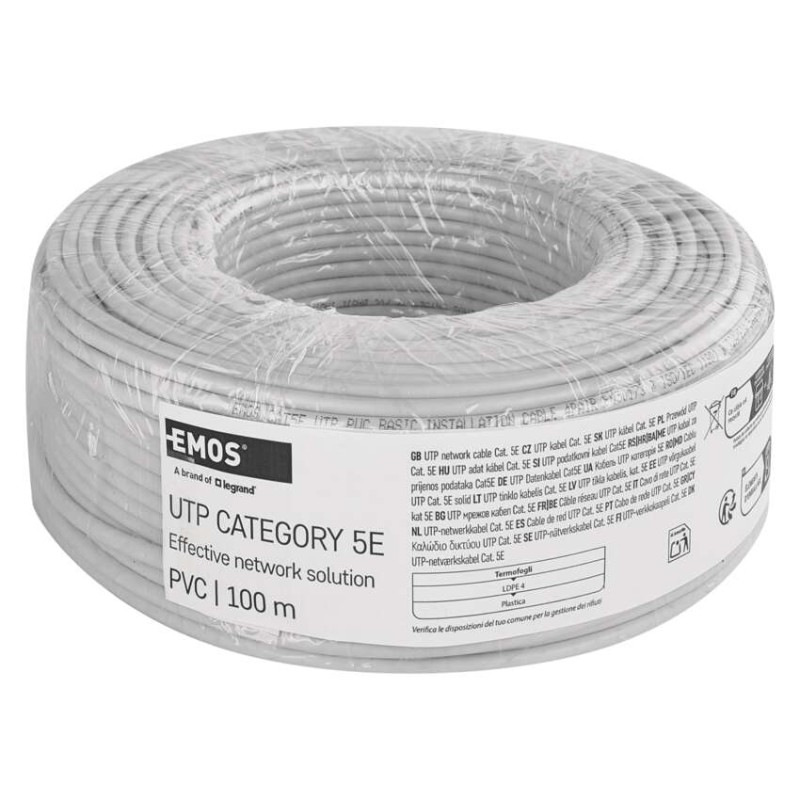 UTP KABEL CAT5E PVC BASIC 100M FOLIE 7