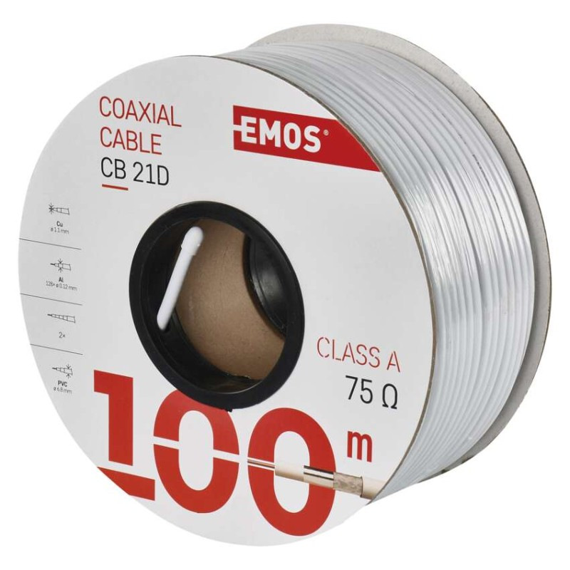 KABEL KOAX.CB21D 100M 4