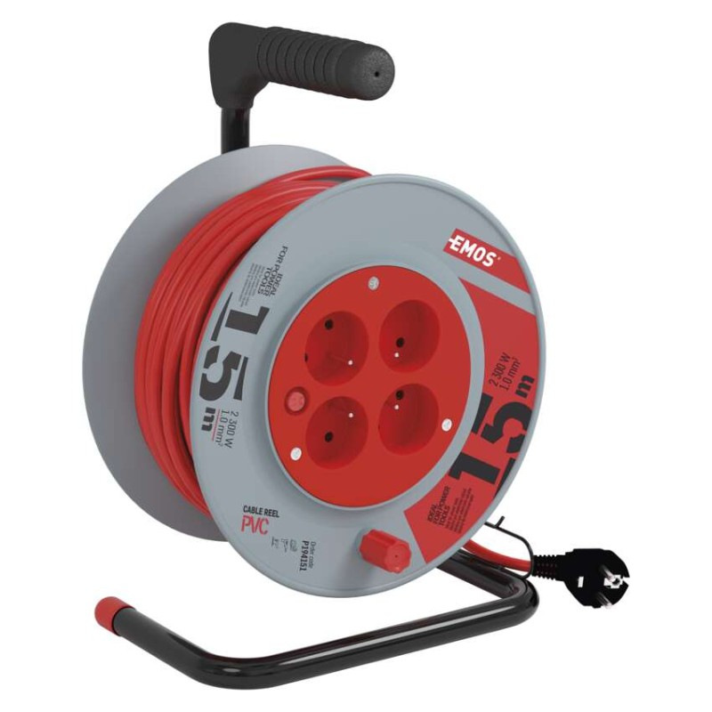 Káblový bubon KB4- 4-zásuv.15m PVC            P194151 11