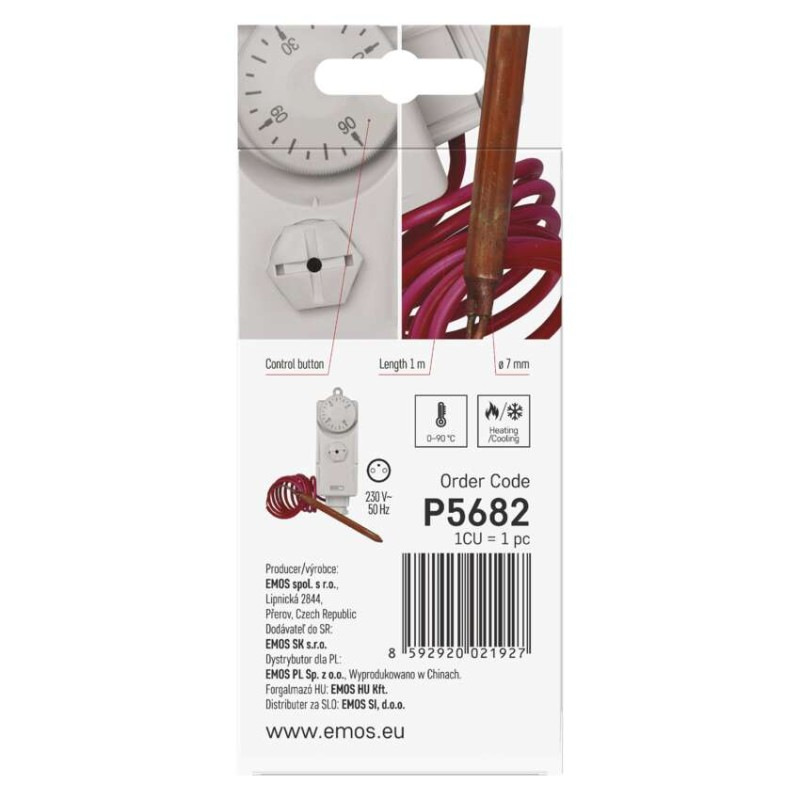 Termostat s kapil. čidlom P5682 10