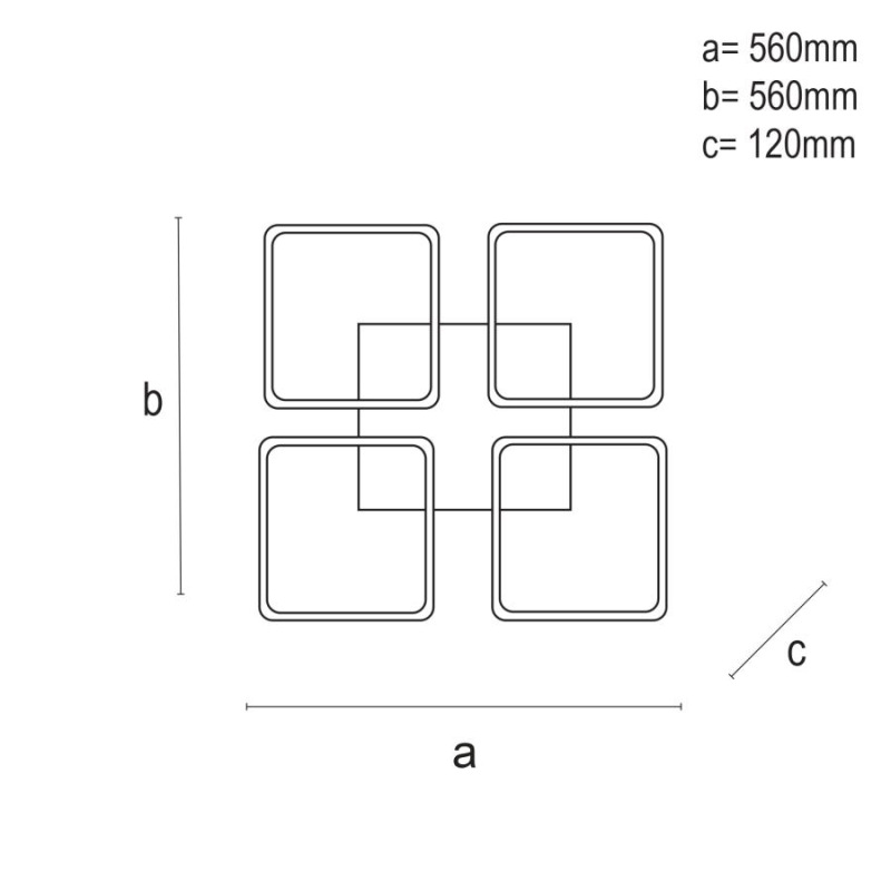 LED stropná lampa + diaľkový ovládač 85W - J3320/S 9