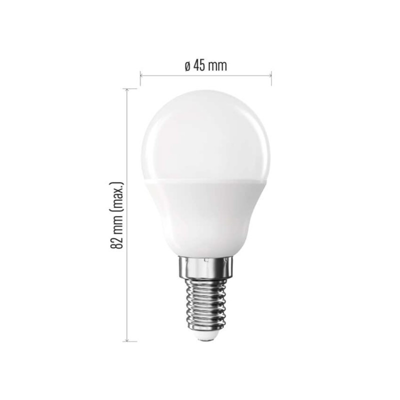 LED BASIC MINI GLOBE 5,5W(40W) 470lm E14