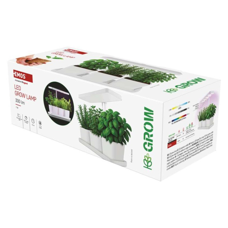 LED Lampa GROW Pestovatelská 7W, časovač,stmievat. Z7904 EMOS 2