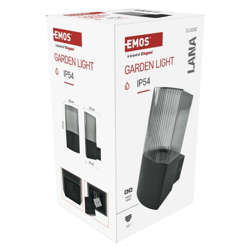 LED ZAHRADNÍ SVÍTIDLO,E27,IP54,MAX 25W,N 13
