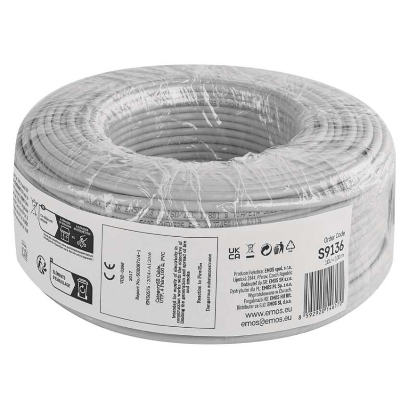 UTP KABEL CAT5E PVC BASIC 100M FOLIE 6