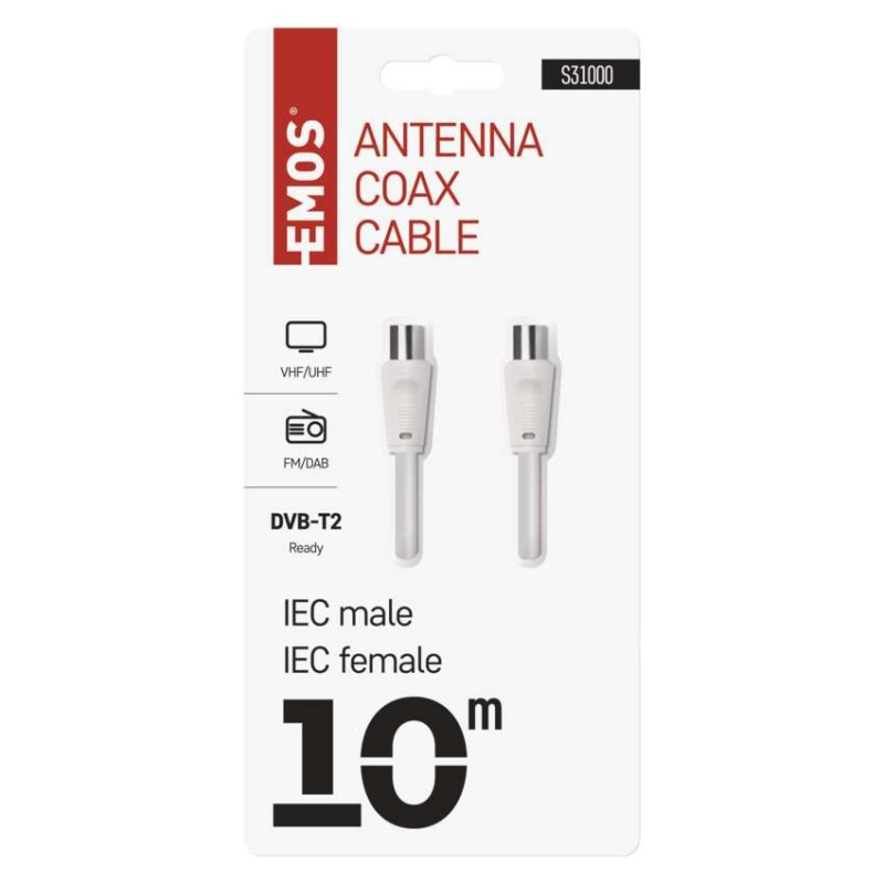 ANTÉNNÍ KOAX. KABEL 10M 2