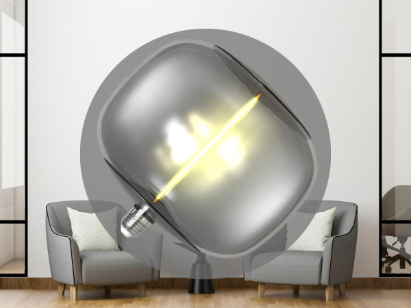 LED dekoratívna žiarovka / filament 4W SMOKE - T220 / E27 / 1800K - ZSF103 6