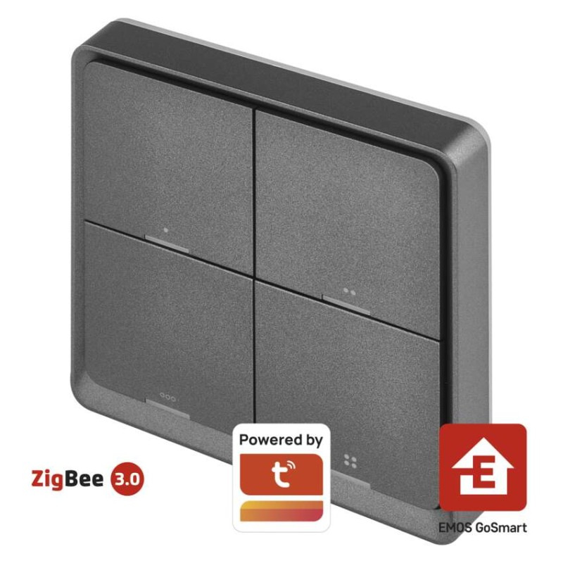 GOSMART SCÉNICKÝ VYPÍNAČ 4TL IP-2004ZB Z 14