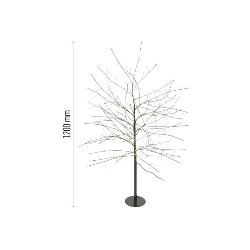 600 NANO LED TREE 120 CM IP44 WW 2